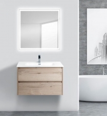 Тумба под раковину BelBagno KRAFT-800-2C-SO-RGB подвесная 80x45x50 см, Rovere Galifax Bianco