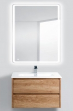Тумба под раковину BelBagno KRAFT-800-2C-SO-RNN подвесная 80x45x50 см, Rovere Nebrasca Nature